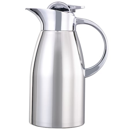 Service Ideas Elite Touch Push Button Server, 1.5L, Polished Stainless Steel LVP1500